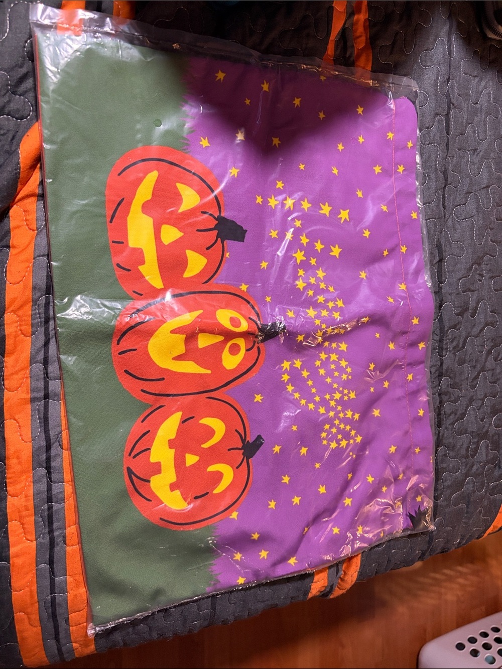 Harveys Purple & Orange Halloween Pumpkin dust bag